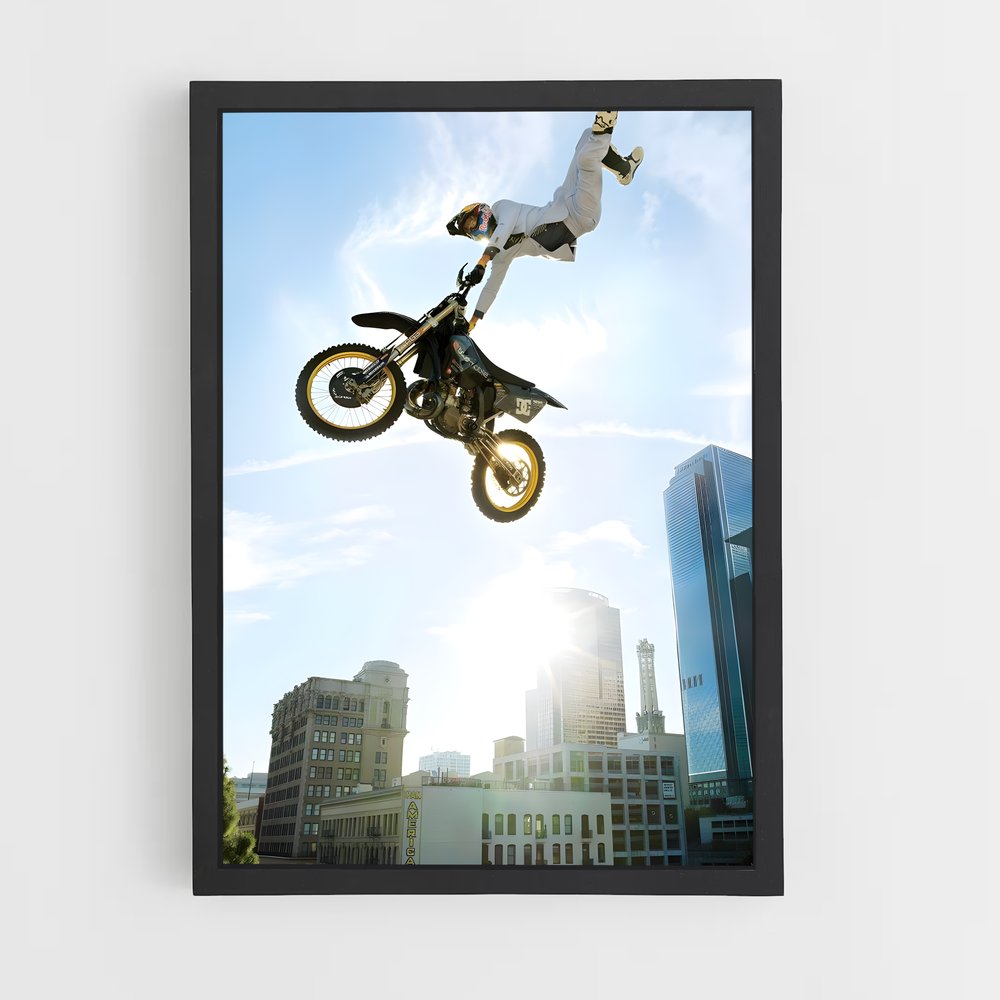 Poster Airborne Adrenaline – affiche Motocross freestyle (vue 2)